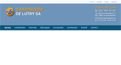 Desktop Screenshot of carrosserielutry.ch